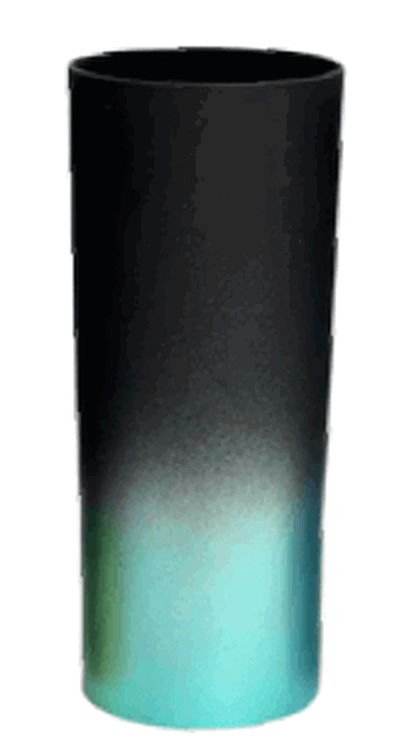 COPO LONG DRINK DEGRADE PRETO FOSCO/VERDE TIFFANY