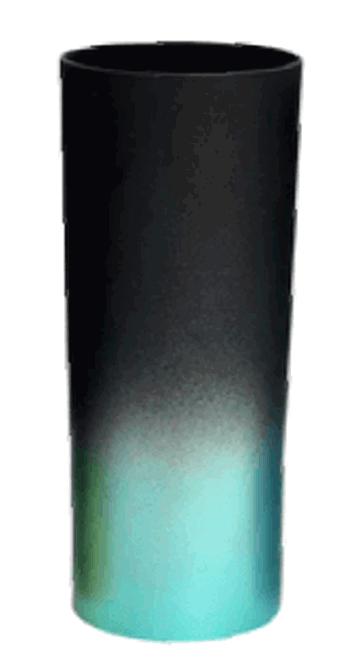 COPO LONG DRINK DEGRADE PRETO FOSCO/VERDE TIFFANY