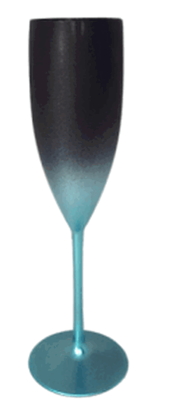 TACA DEGRADE PRETO FOSCO/VERDE TIFFANY