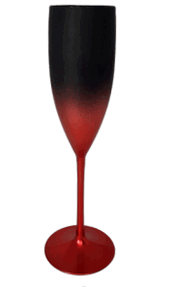 TACA DEGRADE PRETO FOSCO/VERMELHO