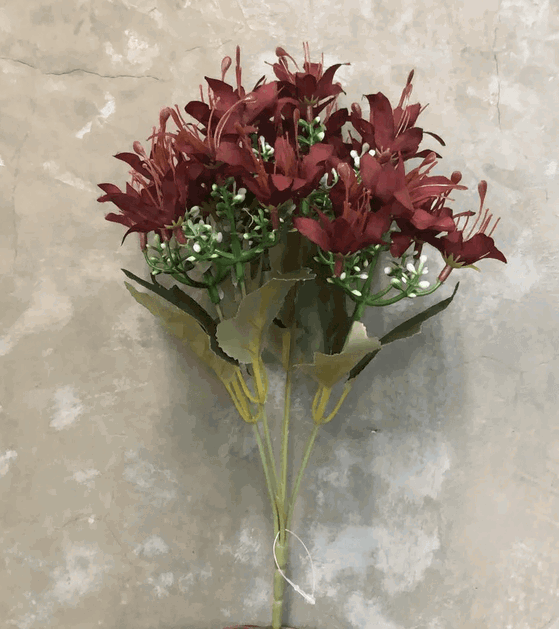 03327 MINI BUQUE DE MINI LIRIO X5 33CM