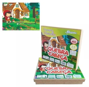 2008 QUEBRA CABECA C/24PCS CHAPEUZINHO VERMELHO MDF