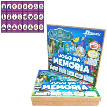 2020 JOGO DA MEMORIA C/ 24 PCS CINDERELA MDF