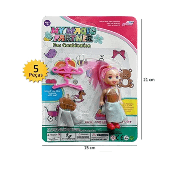 ASH-15.4886 BONECA COM ACESSORIOS