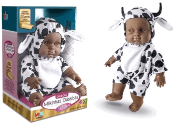 554 COLECAO MILKINHAS CLASSICAS NEGRA VAQUINHA