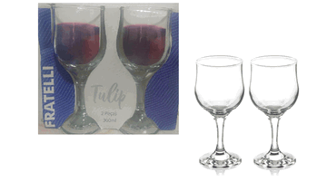 579949 TACA PARA VINHO TULIP 300ML 2PCS