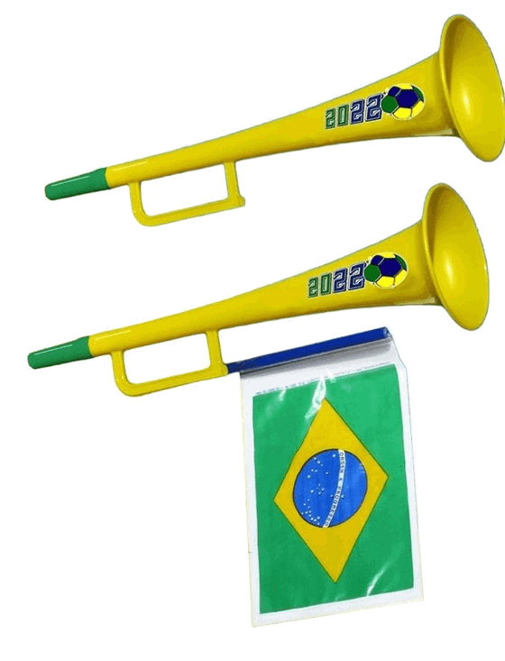 PDR00283/284/291 CORNETA PLASTICA C/BANDEIRA