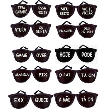 OCULOS NEW WAVE BLACK FRASES