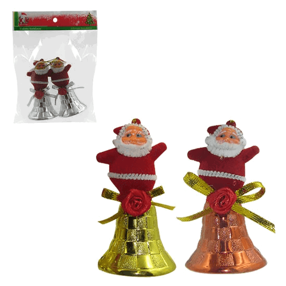 NS187288 ENFEITE PAPAI NOEL 8X5CM C/SINO