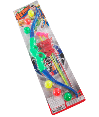 JR0002 ARCO E FLECHA DE PLAST. C/ ACESSORIOS