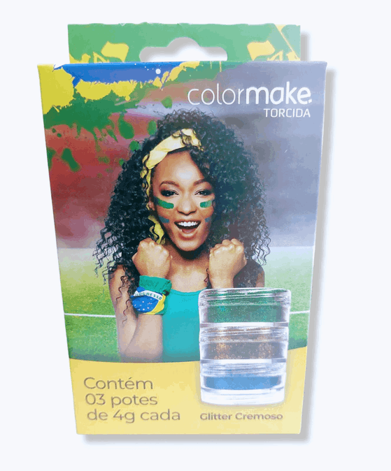 0020 GLITTER CREMOSO CARTELA C/3 CORES BRASIL