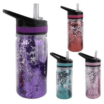 CB1641 SQUEEZE AEROBIC GLITTER PLASTICO 350ML