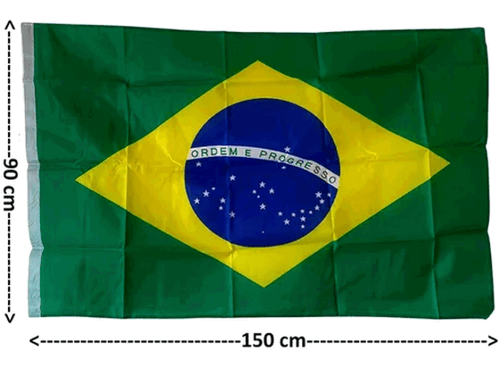 5564 BANDEIRA BRASIL 150X90CM
