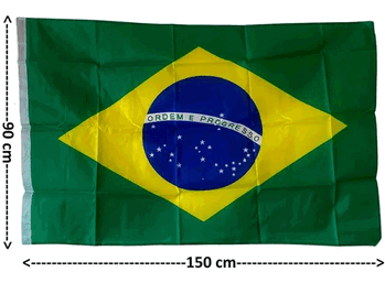 5564 BANDEIRA BRASIL 150X90CM