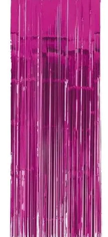 MOD-660 ENFEITE CORTINA PINK EM PAPEL METALIZADA
