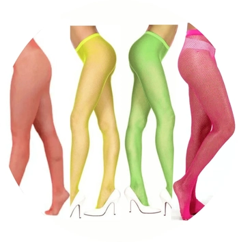 Q19557 MEIA ARRASTAO LONGA CORES NEON