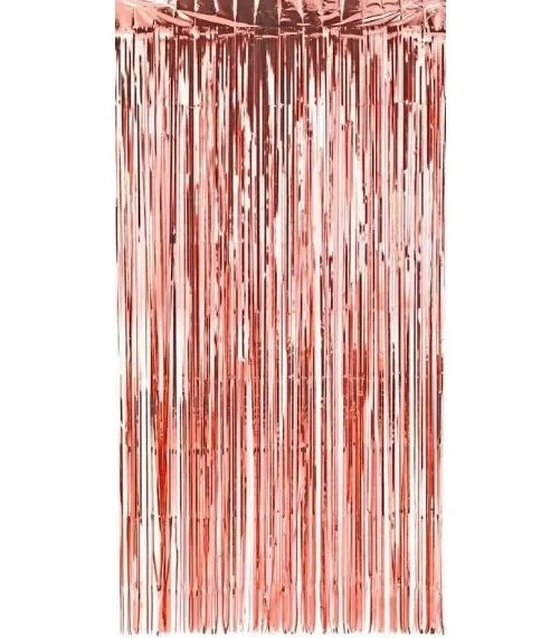 RAF-OR CORTINA METALIZADA OURO ROSE 1X2M