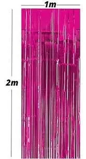 RAF-PI CORTINA METALIZADA PINK 1X2M