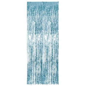 RAF-L-AC CORTINA PLASTICA DE FITA METALIZADA AZUL CLARO 1X2M