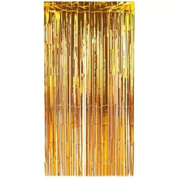 RAF-L-OU CORTINA METALIZADA OURO 1X2M