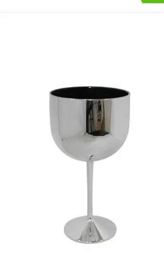 TACA GIN METALIZADA PRATA