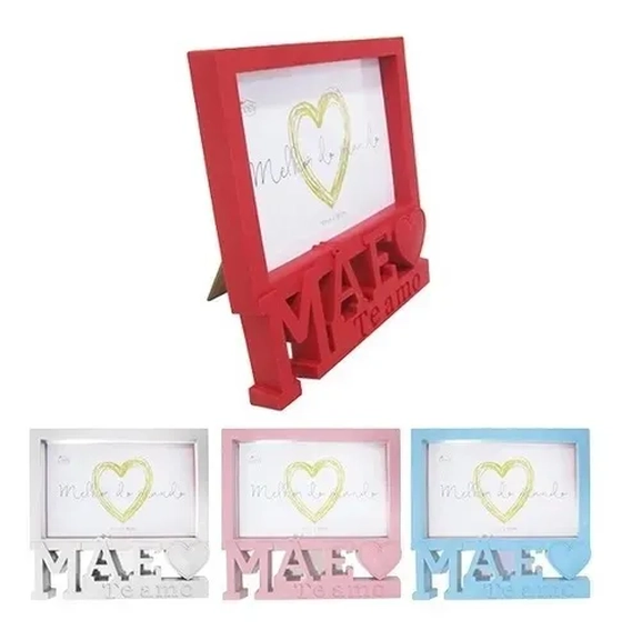 LT22349 PORTA RETRATO PLAST MAE AMOR EM CADA DETALHE 10X15CM