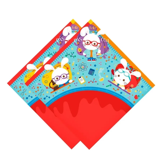 88500273 EXPRESS CIENTISTA AZUL 35X35 PT C/25 UN