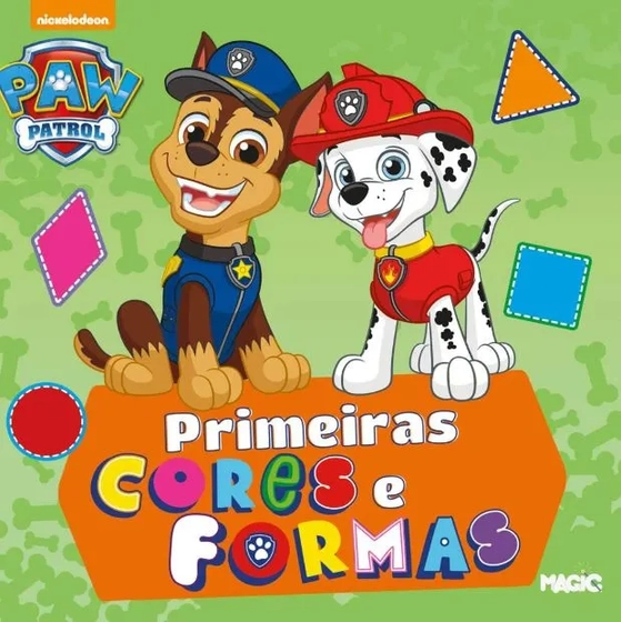 98621 LIVRO PRIMEIRAS FORMAS E CORES PATRULHA CANINA