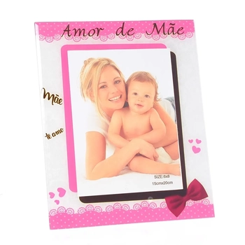PRT6264 PORTA RETRATO VIDRO MÃE 10X15