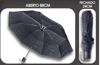 RJS01295 SOMBRINHA MANUAL DE BOLSA PRETA