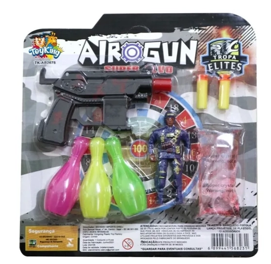 TK-AB2675 PISTOLA LANCA PROJETEIS DE PLASTICO 25X15CM