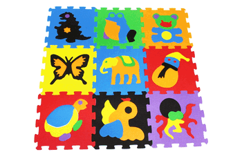 TT00 TATAME BICHINHOS 33X33CM 5MM 9PCS