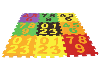 JD44B TATAMES EVA NUMERAIS TRI 28X28 8MM C/9PCS