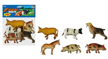 TK-1131 BRINQUEDO ANIMAL DE PLASTICO C/ 6 PCS