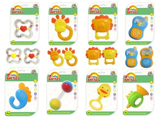 TK-AB2537 BRINQUEDO CHOCALHO DE PLASTICO 15X10CM