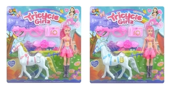 TK-AB2988 CONJUNTO BONECA DE PLASTICO C/ACESSORIOS