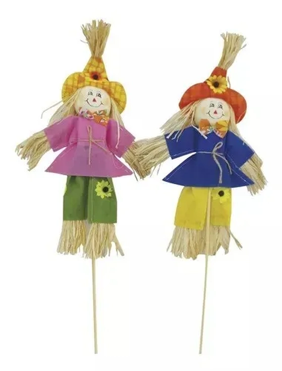 Q17006 ESPETO ESPANTALHO 40CM