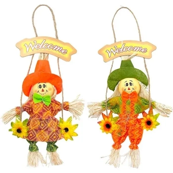 Q21171 ESPANTALHO C/GIRASSOL 43CM