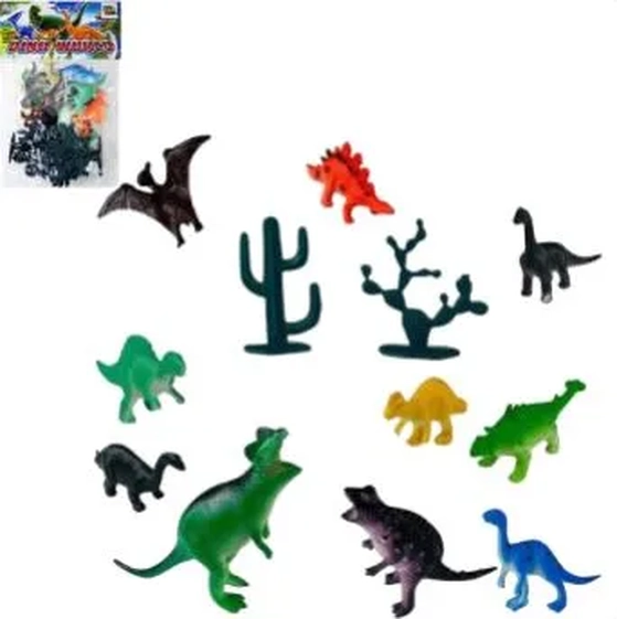 TK-1499 BRINQUEDO ANIMAL DE PLASTICO C/ 12 PCS
