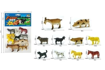 TK-1500 BRINQUEDO ANIMAL DE PLASTICO C/ 12 PCS