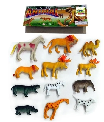 TK-1501 BRINQUEDO ANIMAL DE PLASTICO C/ 12 PCS