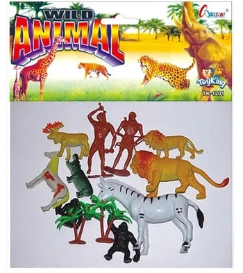 TK-1201 BRINQUEDO ANIMAL DE PLASTICO C/ 12 PCS