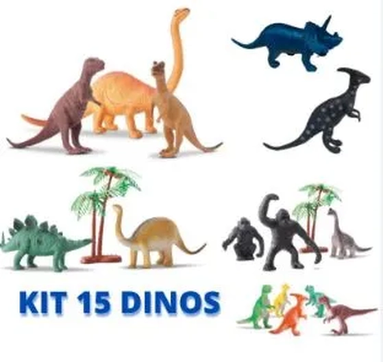 TK-1203 BRINQUEDO ANIMAL DE PLASTICO C/ 15 PCS