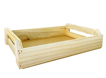 340-1 BANDEJA DE MADEIRA CLARA P