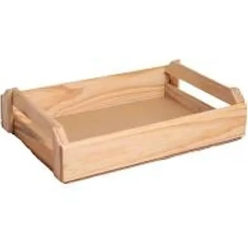 341-2 BANDEJA DE MADEIRA QUEIMADA M