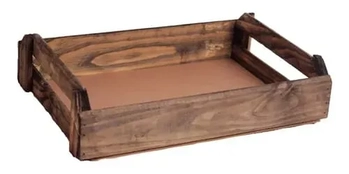 342-3 BANDEJA DE MADEIRA ESCURA G
