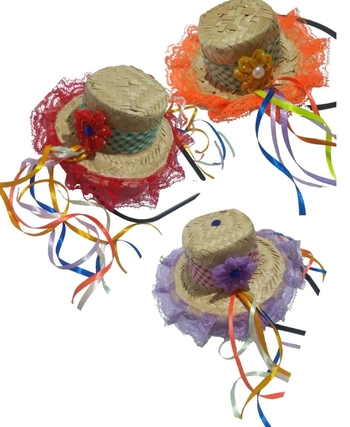 14 CHAPEU TIARA JUNINA SIMPLES