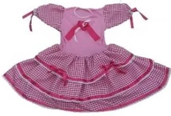 883/M VESTIDO INFANTIL JUNINO ROSA