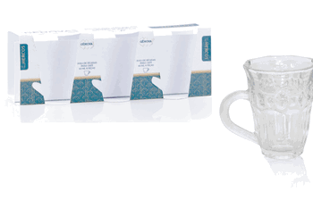 H164 JOGO DE XICARAS DE CAFE GENOVA 60ML C/6PECAS