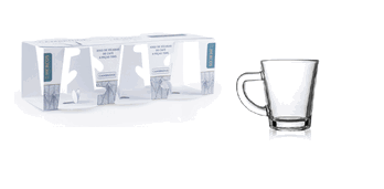 H142 JOGO DE XICARAS DE CAFE CAMBRIDGE 70ML C/6